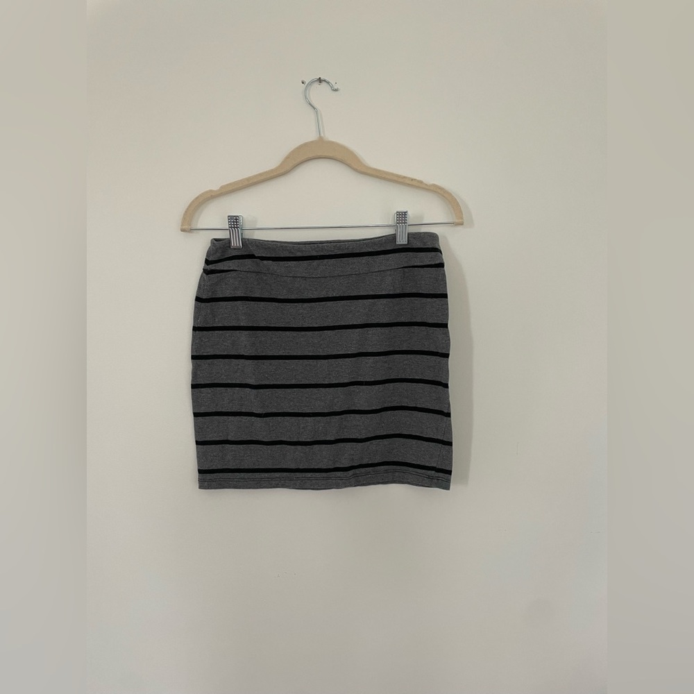 Striped mini skirt